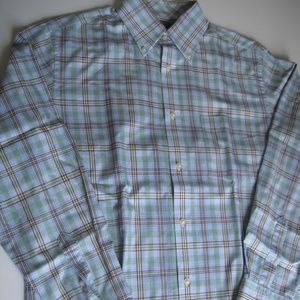 MAKER & COMPANY MULTICOLOR PLAID POPLIN LONG SLEV